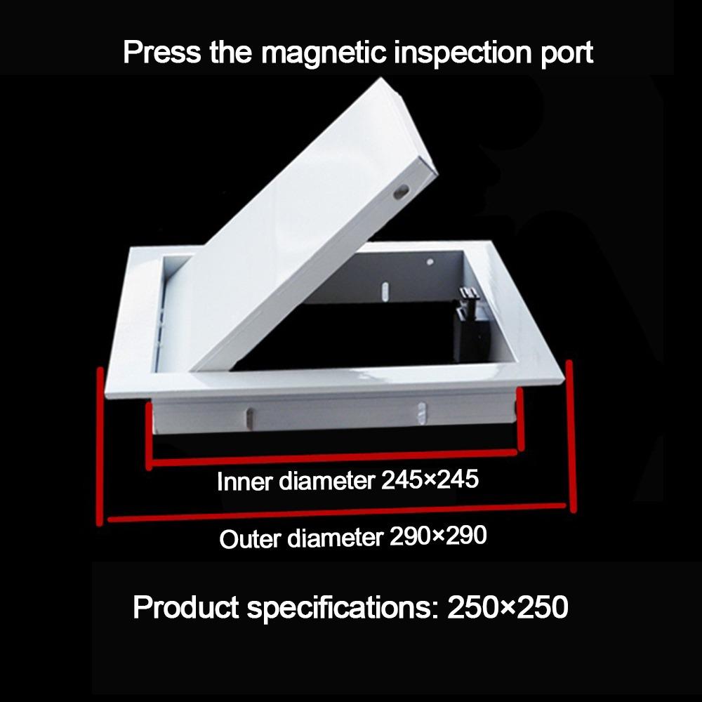 Алюминиевый сплав Ревизионная панель Легко защелкивающаяся Съемная Крышка для отверстия в стене/потолке Ревизионный люк Отверстие для осмотра Вровень Универсальный