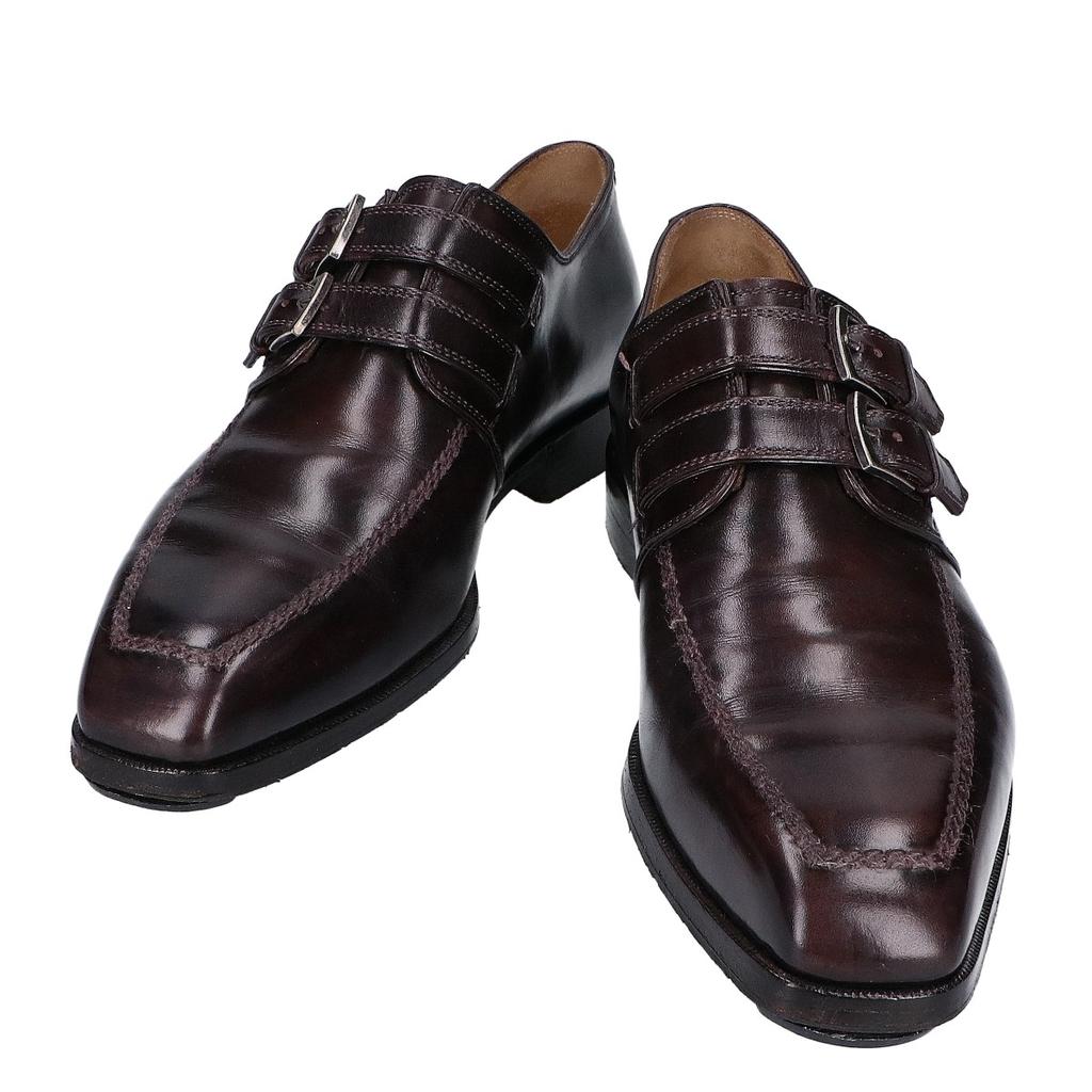 Berluti [Отличное состояние] Туфли с квадратным носком и двойным ремешком-монком 7 КоричневыйБ/у