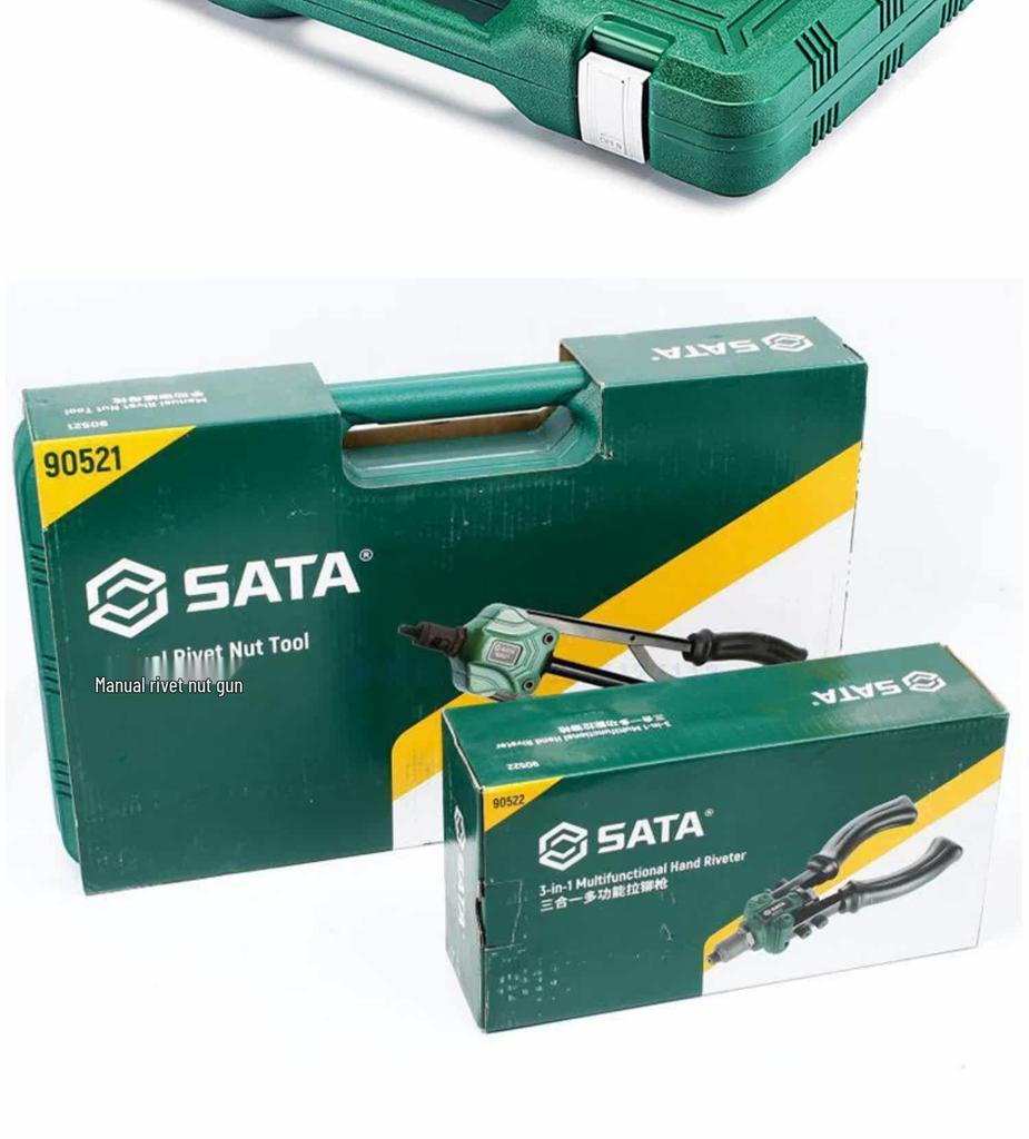SATA 3-в-1 Многофункциональный заклепочник-гайковерт, Модели 90521, 90501-90504, 90522