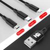 QUEED USB-кабель 3 в 1 для мобильного телефона с микро-USB типа C для быстрой зарядки iPhone