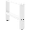Coffee Table Legs White 2 pcs 50 x (30 31) cm Steel