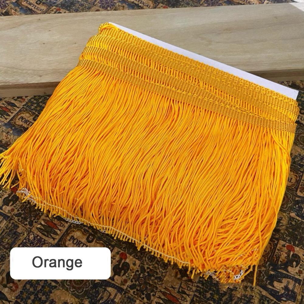 10 Yards 6 Inches Fringe Trim Polyester DIY Craft Accessories Lace Trim Ribbon Solid color Tassel Trim Lamp Shade