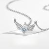 Yongcheng Angel Wings Love Wings Ожерелье в форме сердца Роскошное ожерелье с бриллиантами в форме крыльев для женщин Новый стиль