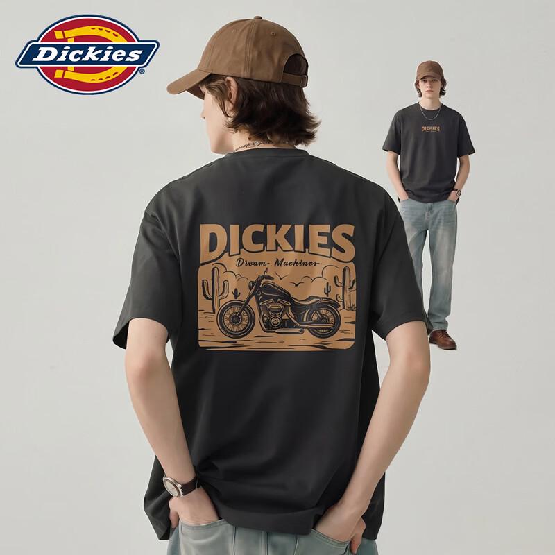 Мужская футболка Dickies свободного кроя, с коротким рукавом, из чистого хлопка