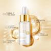 24K Gold Snail Serum Увлажняющая укрепляющая кожа Осветляющая тонкие линии Антивозрастная питательная сыворотка для лица