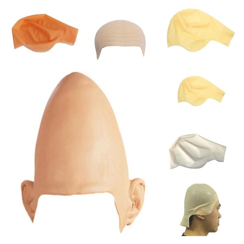 Premium Quality Latex Bald Cap Realistic Skin Texture Easy To Apply Halloween Cosplay Accessories