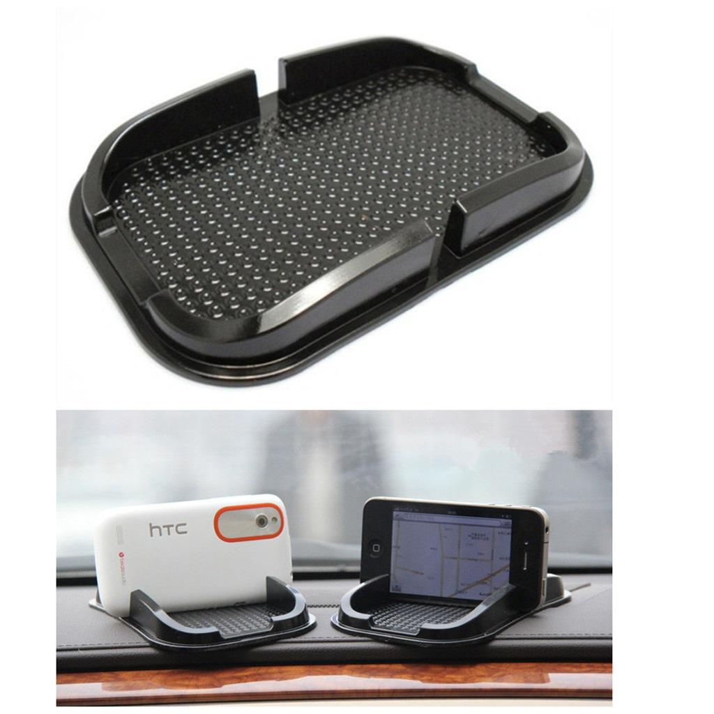 Черный автомобильный противоскользящий коврик, противоскользящий держатель, подставка для мобильного телефона с GPS