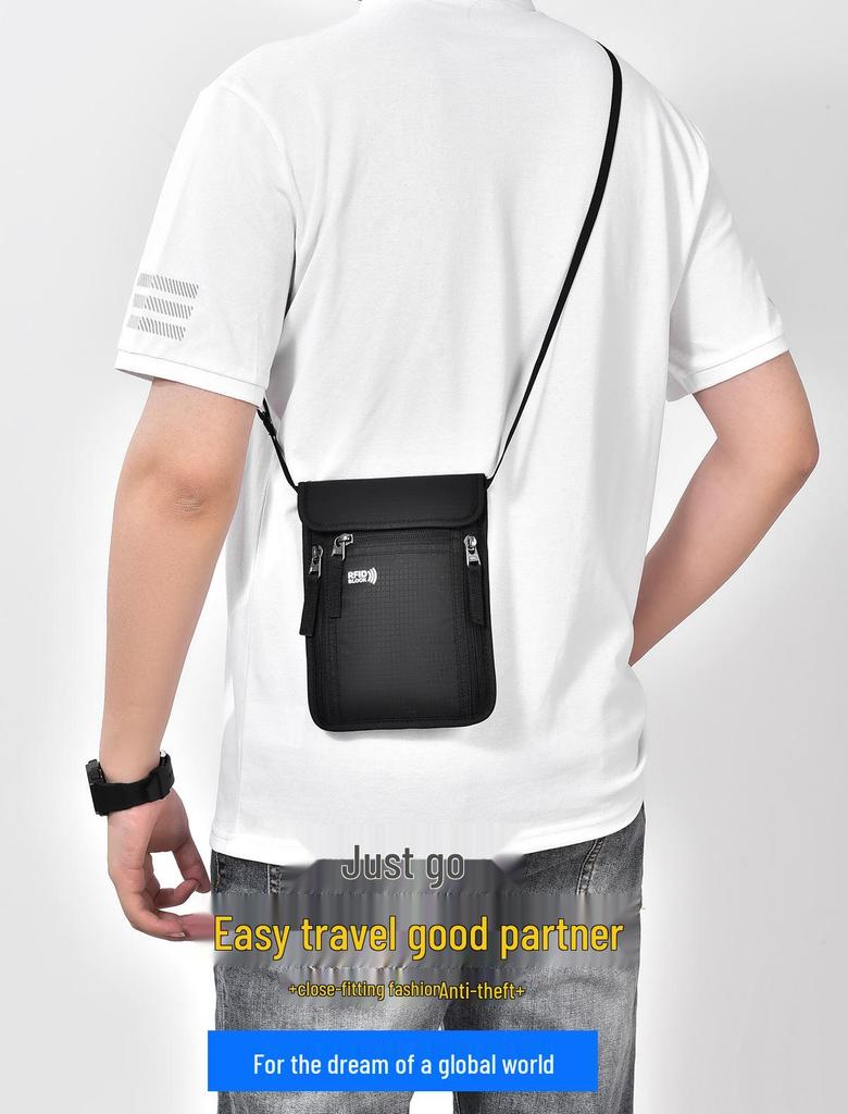 Waterproof RFID Travel Passport Holder & Multifunctional Neck Pouch