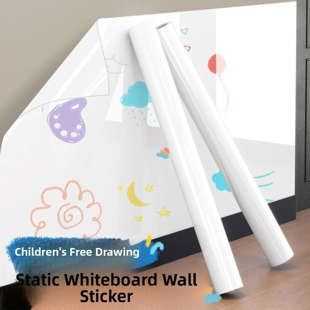 Electrostatic Whiteboard Sticker Removable Erasable Whiteboard Teaching Graffiti Drawing Board