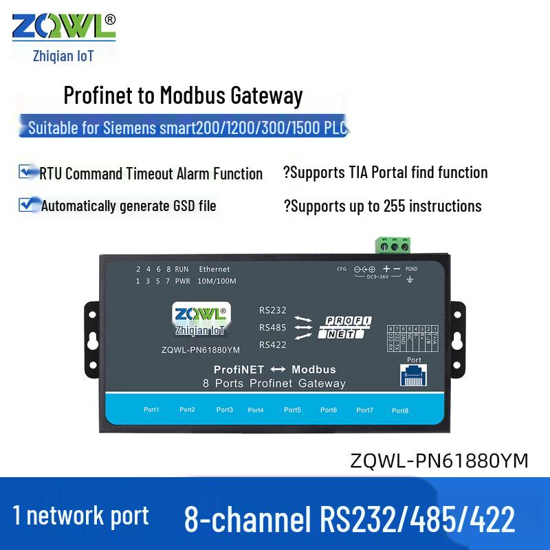 Zhiqian IoT Profinet-Modbus Gateway