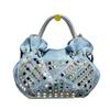 Korean Mini Crossbody Bag, Rhinestone Studded Denim Canvas Purse, Fashion Women Casual Chic Shoulder Bag