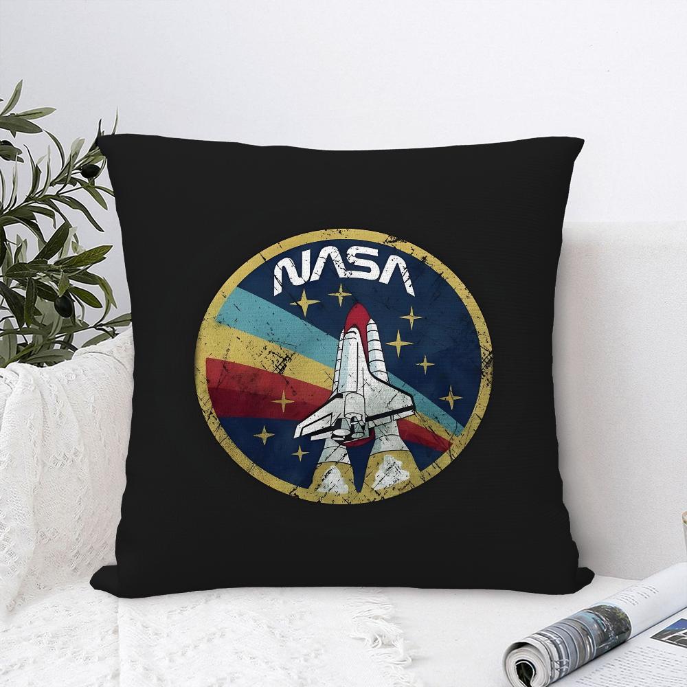 Наволочка для подушки с принтом N-NASA S-space, из плюша, мягкая, двусторонняя печать, чехол для диванной подушки, чехол для декоративной подушки