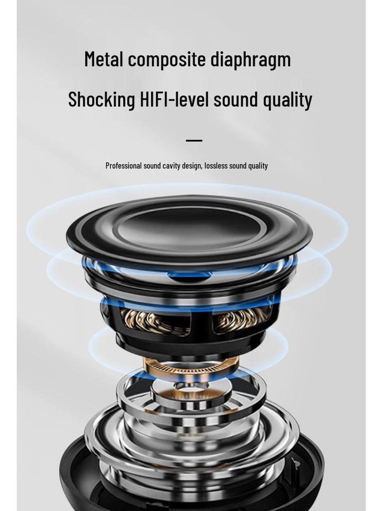 Мини Bluetooth стальная пушка басовый динамик: Портативный настольный музыкальный подарок