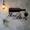 1pc Wine Bar Metal Wall Art Sign - Elegant Home Décor for Kitchen Living Room, Bedroom, and Porch, Perfect Housewarming Gift