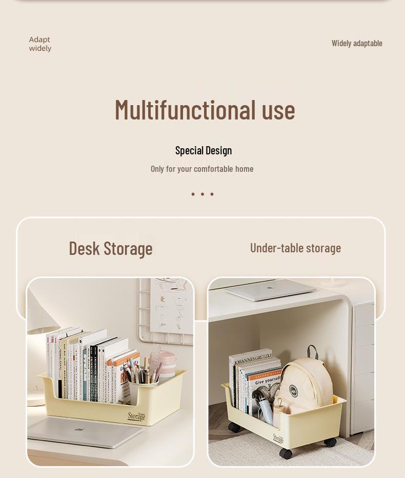 Выдвижной ящик для хранения книг под столом: Передвижной школьный рюкзак и органайзер для книг для общежитий