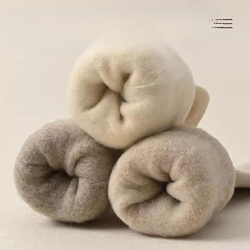 Флисовые чулки до бедра, Женские осенне-зимние утолщенные теплые гольфы, Спортивные компрессионные высокие носки, Хлопковые носки с влагоотводящим эффектом