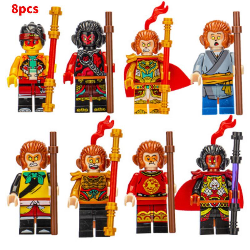 Набор мини-фигурок Городской профессиональный инженер и пожарный, строительные блоки для детей