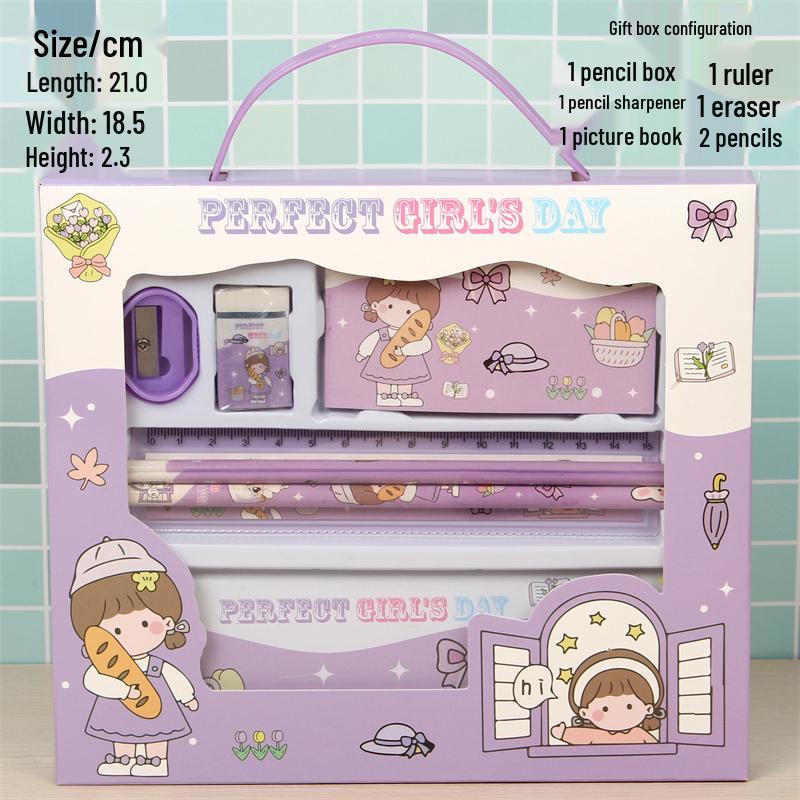 Детский подарочный набор канцелярских принадлежностей: Подарок на день рождения и Рождество для мальчиков и девочек