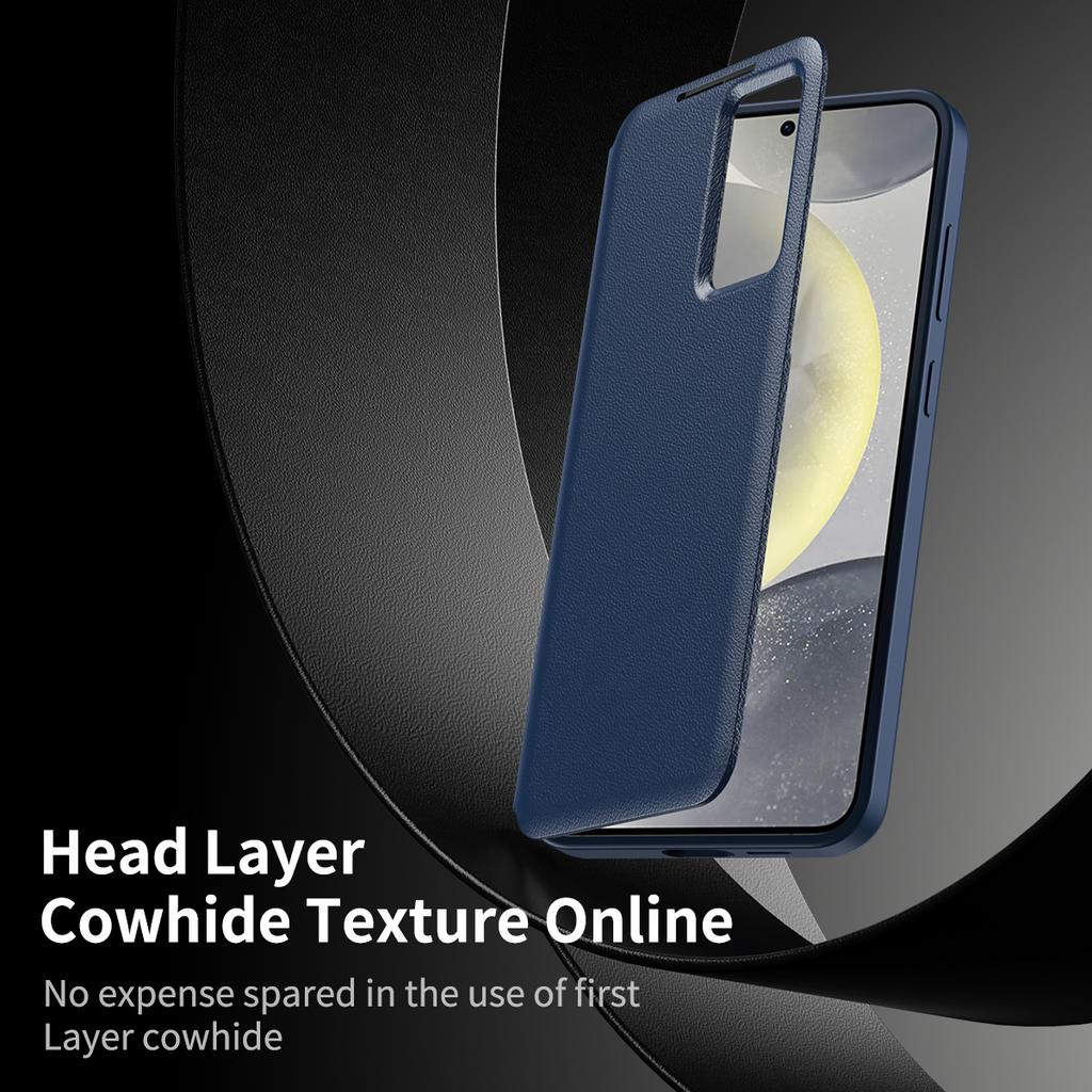 For Samsung Galaxy S24 FE Case with Card Holder Smart View Window Leather Phone Cover