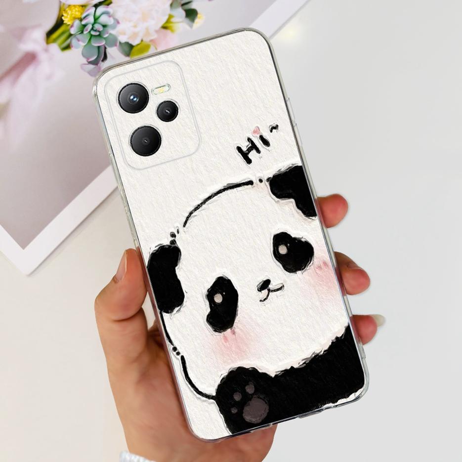 Чехол для Realme C35 RMX3511 Стильный окрашенный чехол Прозрачный силиконовый Мягкий тонкий чехол для телефона Для Realme C35 C 35 RealmeC35 Fundas Shell