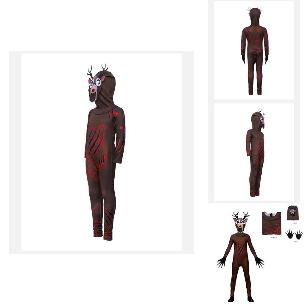 Костюм косплей Олень 99 ночей в лесу Олень Коза для Хэллоуин-вечеринки и детского танцевального выступления