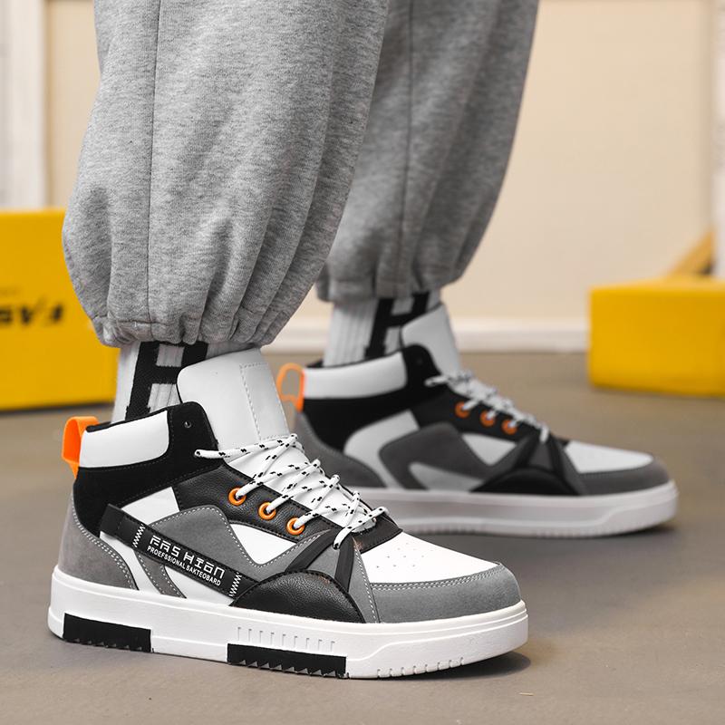 Новые мужские классические модные высокие толстые подошвы для скейтбординга удобные мягкие баскетбольные кроссовки