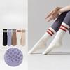 Female Spring and Autumn Plus Velvet and Thick Towel Bottom Pilates Yoga Silicone Non Slip Tube Socks
