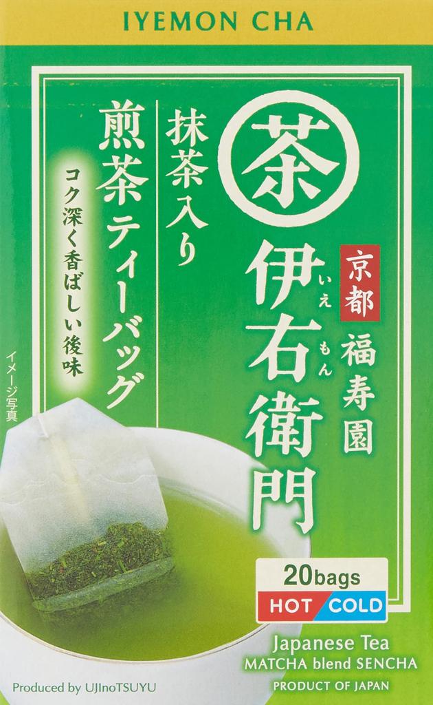 Ujinotsuyu Uji Dew Iemon Matcha Sencha Tea Bags X X 6 (2g 20P)