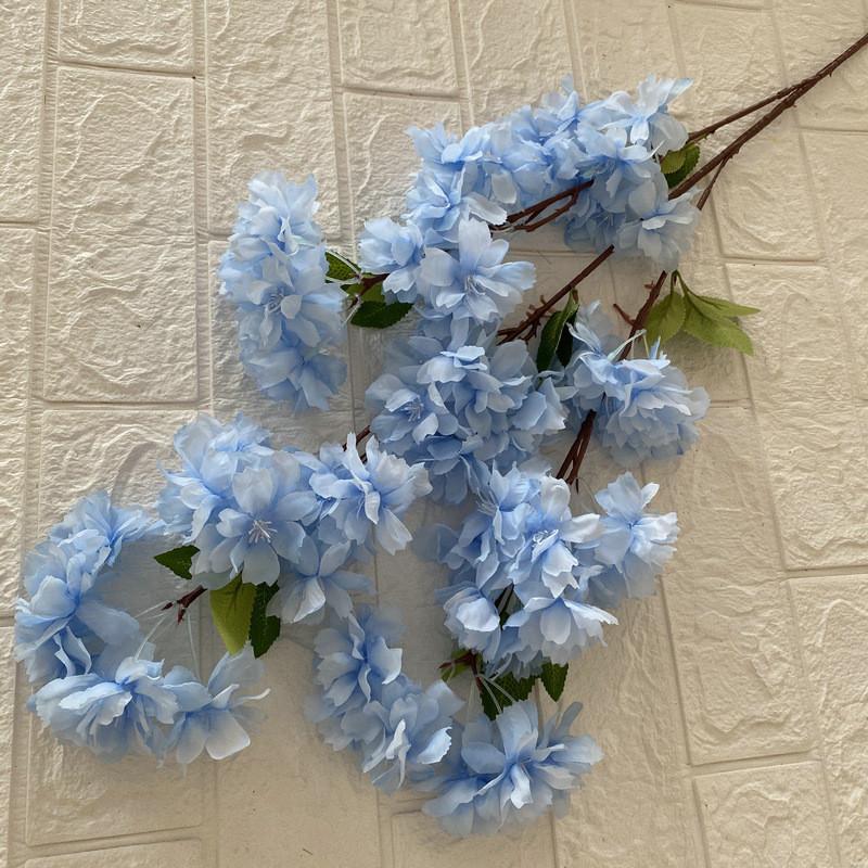 Искусственные шелковые цветы сакуры для хоумстейджинга, свадебного декора, фотосессий