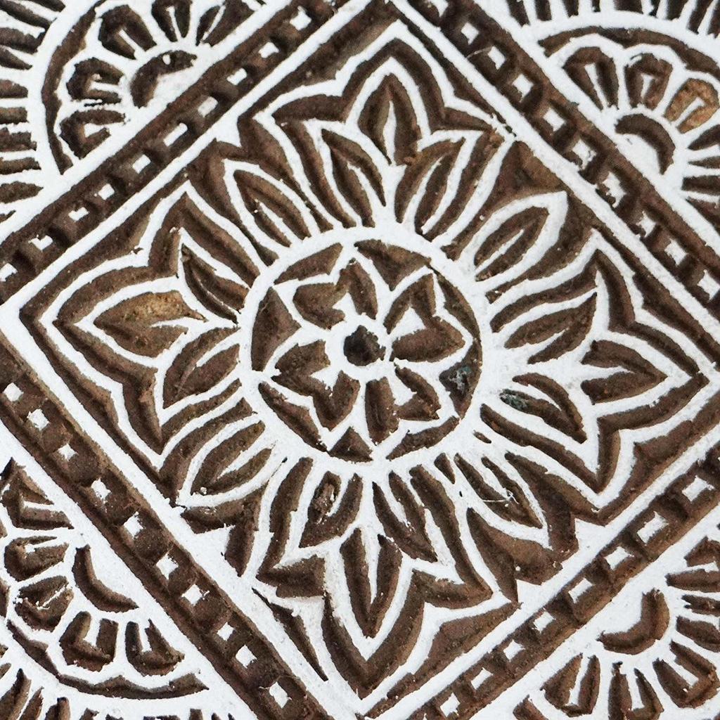 IBA Indianbeautifulart цветочный узор квадратной формы индийский декоративный деревянный блок для рисования