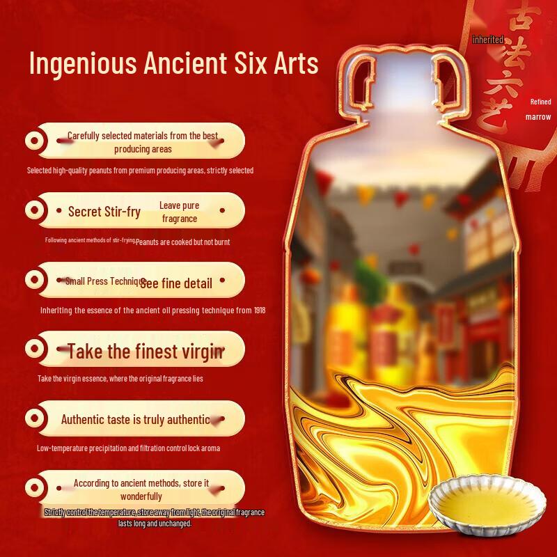 Hujihua Guose Tianxiang Pressed Peanut Oil Gift Set