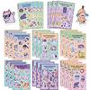 8 Cartoon Cat Expression Collage Set Stickers Handicraft Waterproof Decorative Stickers DIY