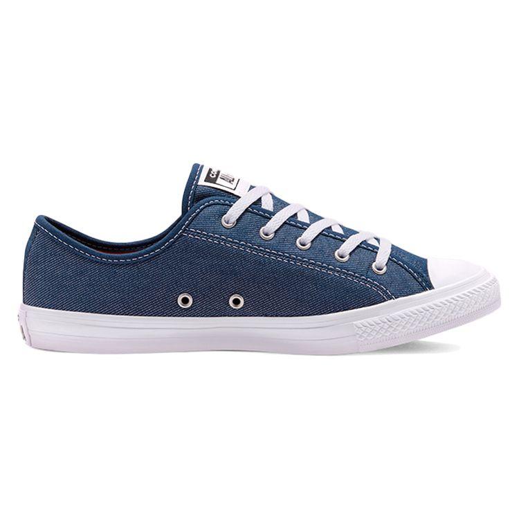 Converse Chuck Taylor All Star Dainty Повседневные Низкие Кеды из Канваса Женские Кроссовки Синие 567872C