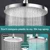 Large Stainless Steel Shower Head 360 Degrees Water Discharge High Pressure Rainfall Experience Easy Install Top
