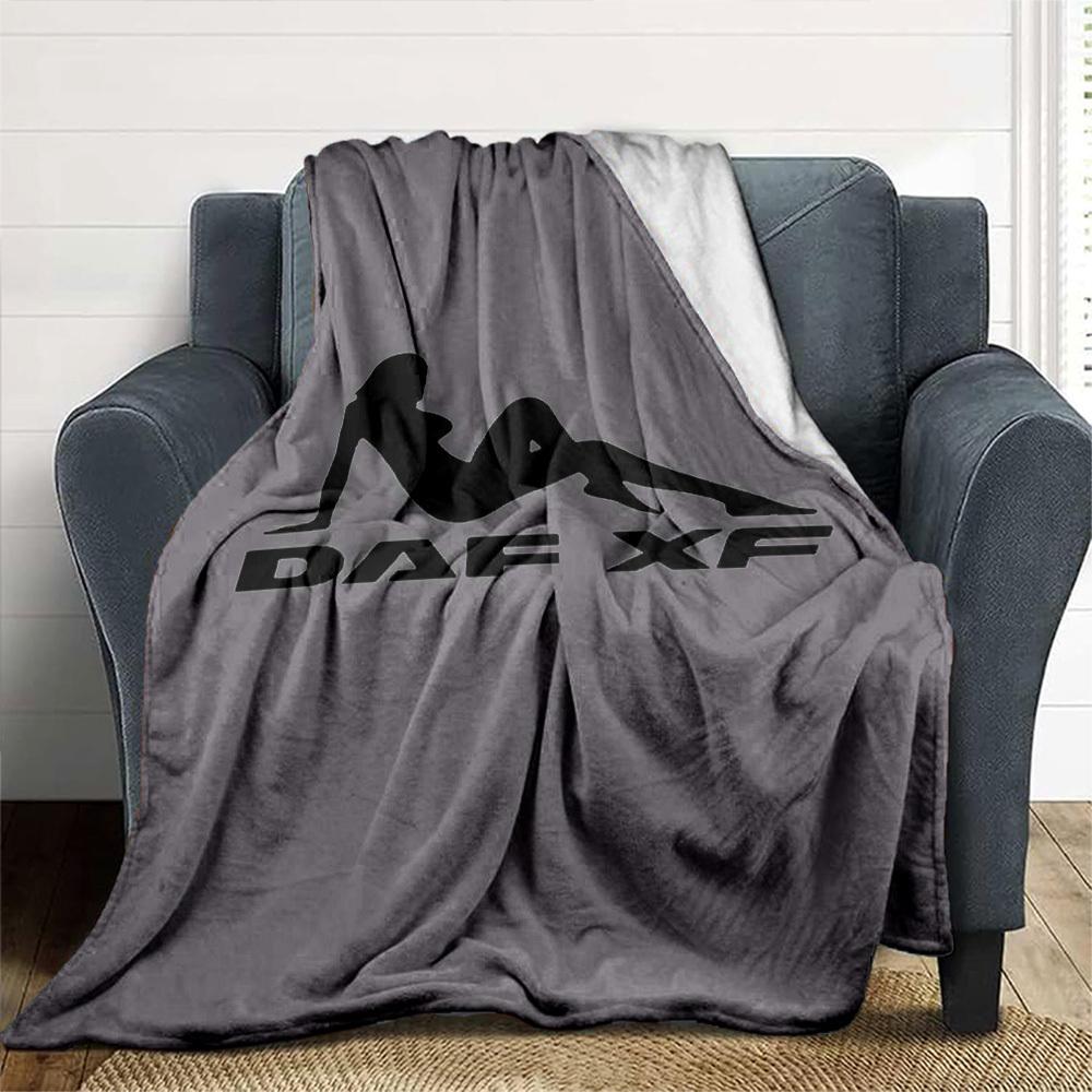 1pc DAF XF Soft Flannel All Season Throw for Home, Office, Outdoor UseDurable Comfort Soft Warm Throw for Home