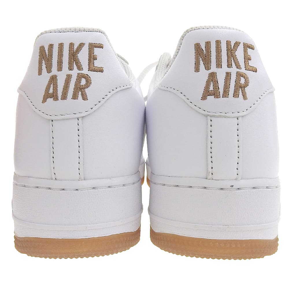 NIKE Men's Air Force 1 Low Color of the Month Bronze Jewel Shoes, White and Brown, 10.6" (FN5924-103) shoes 9(US) White / brownUsed