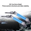 2Pcs RC Car Front CVD Three Section Type Drive Shaft Parts Accessories Fit for Traxxas Slash(Blue )