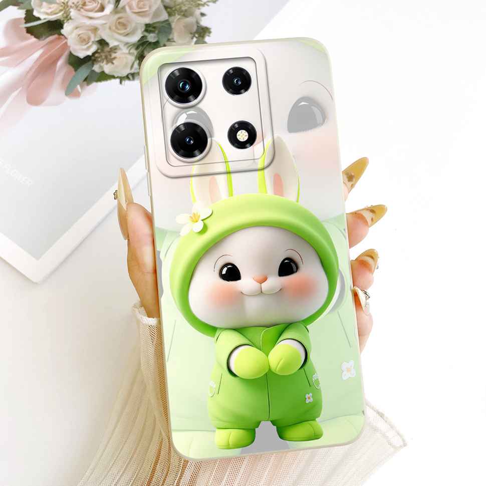 Для Infinix Note 30 Pro Чехлы Кот Кролик Расписной Чехол Мягкий Силиконовый Чехол Для Infinix Note 30 Note30 Pro X678B Чехол Funda Coque