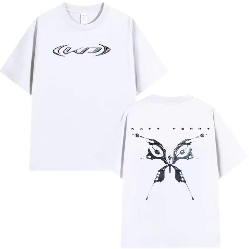 2026 new Katy Perry World Tour Album Men Women Retro Fashion Cotton Short Sleeve T-shirts Hip Hop Harajuku Oversized T-shirt