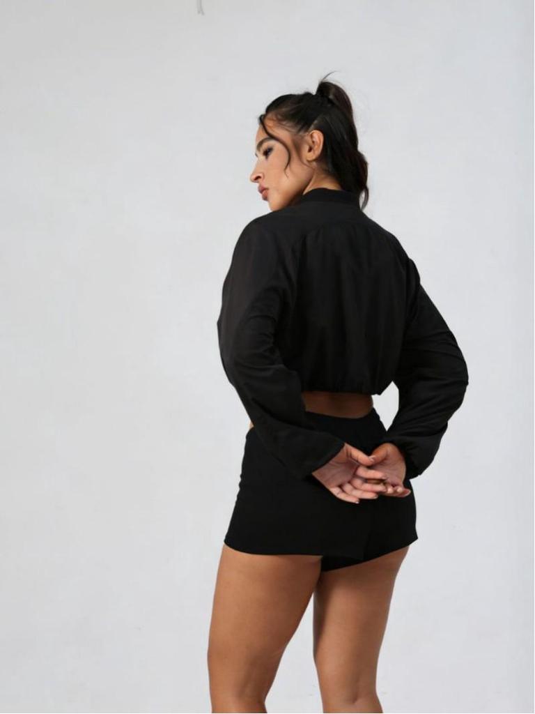 Кросс-бордер АЛО Кардиган с воротником-стойкой Защита от солнца Двухслойные Брюки Платье Набор для йоги