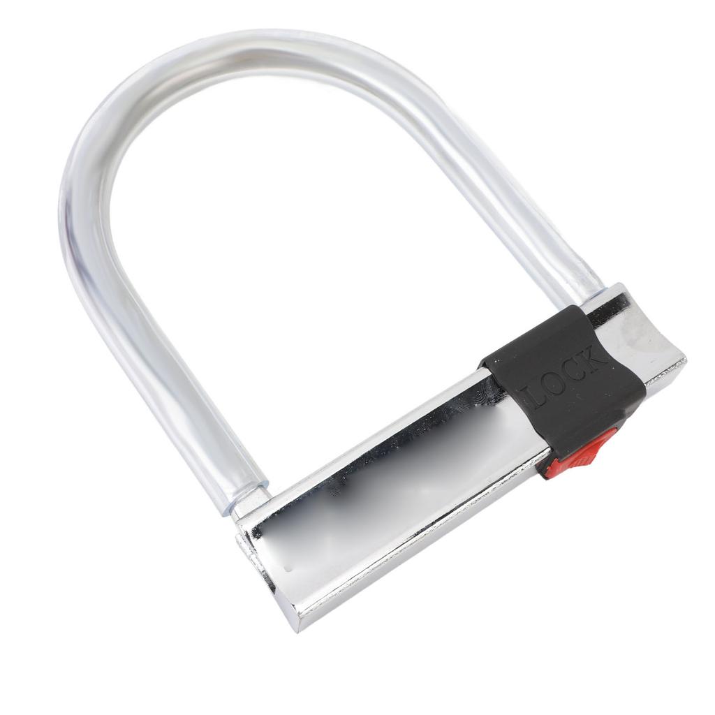 Велосипедный U-образный замок из углеродистой стали, противоугонный, с защитой от перекусывания гидравлическими ножницами, портативный, для безопасности, U-образный замок с 3 ключами