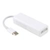 5-контактный магнитный адаптер-конвертер MagSafe 2 T-Tip Female to USB-C / Type-C Male для зарядки MacBook Pro(белый)
