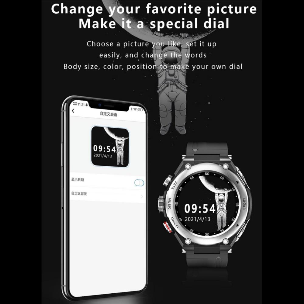 Rainbuvvy T92 Earbud Smartwatch 1.28inch IPS Full Touch 128MB RAM 470mAh BT5.0 TWS IP67 Водонепроницаемый Запись Локальная Музыка Беспроводной Смарт Браслет