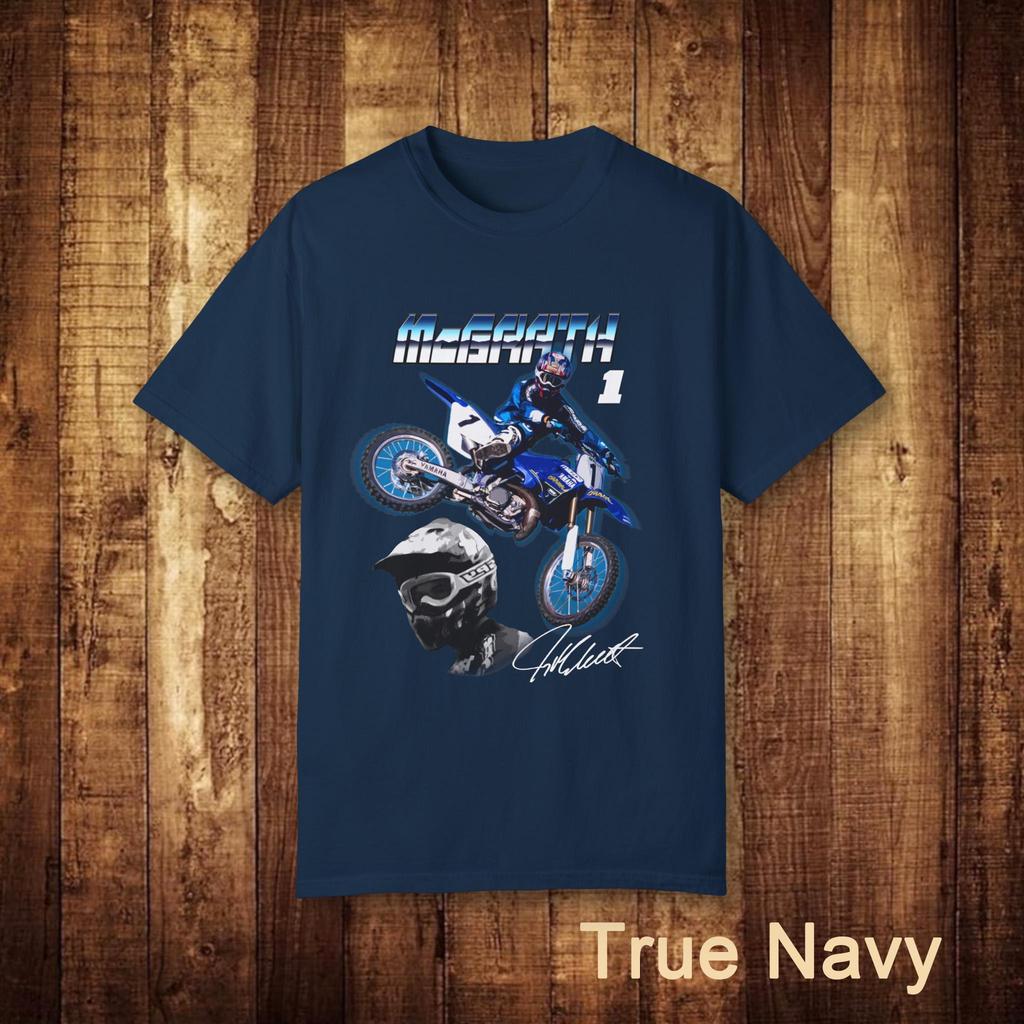 Vintage Supercross Jeremy McGrath T-Shirt Retro Motocross Graphic Men T-Shirt Retro Dirt Bike Racing Men T-shirt Streetwear