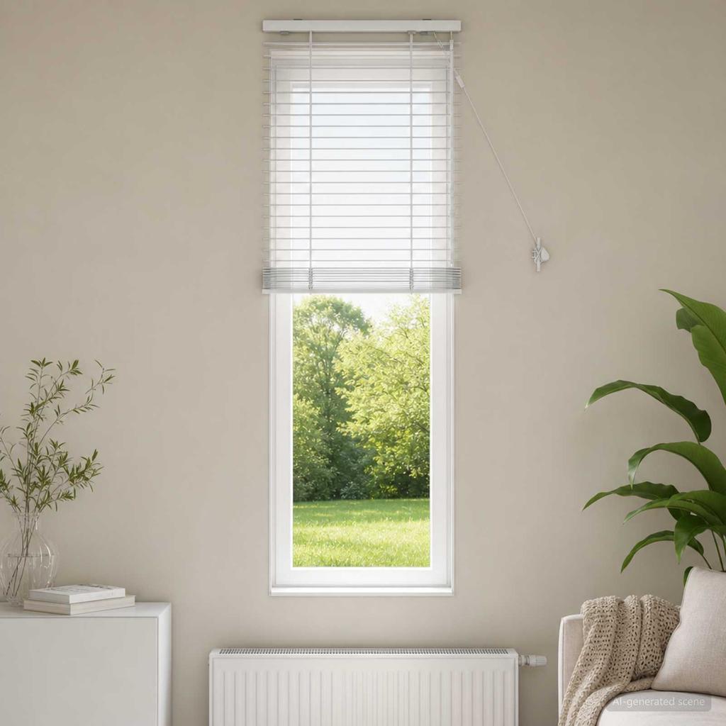 Venetian Blinds White 55 x 160 cm 35 mm Solid Paulownia Wood