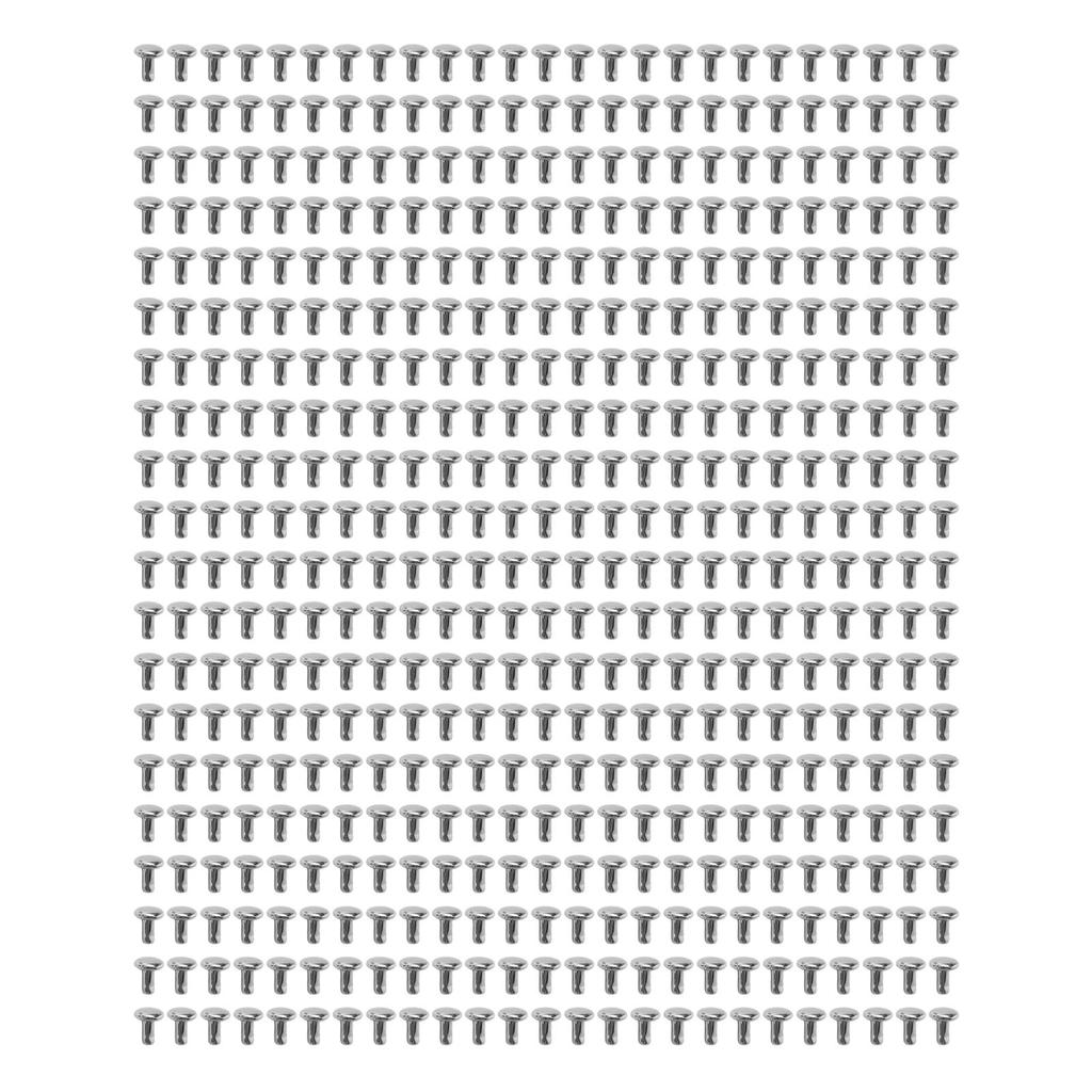 500 Sets Double Cap Rivet 5x5mm Stainless Steel Rivet Stud Kit for Leather Craft Clothing