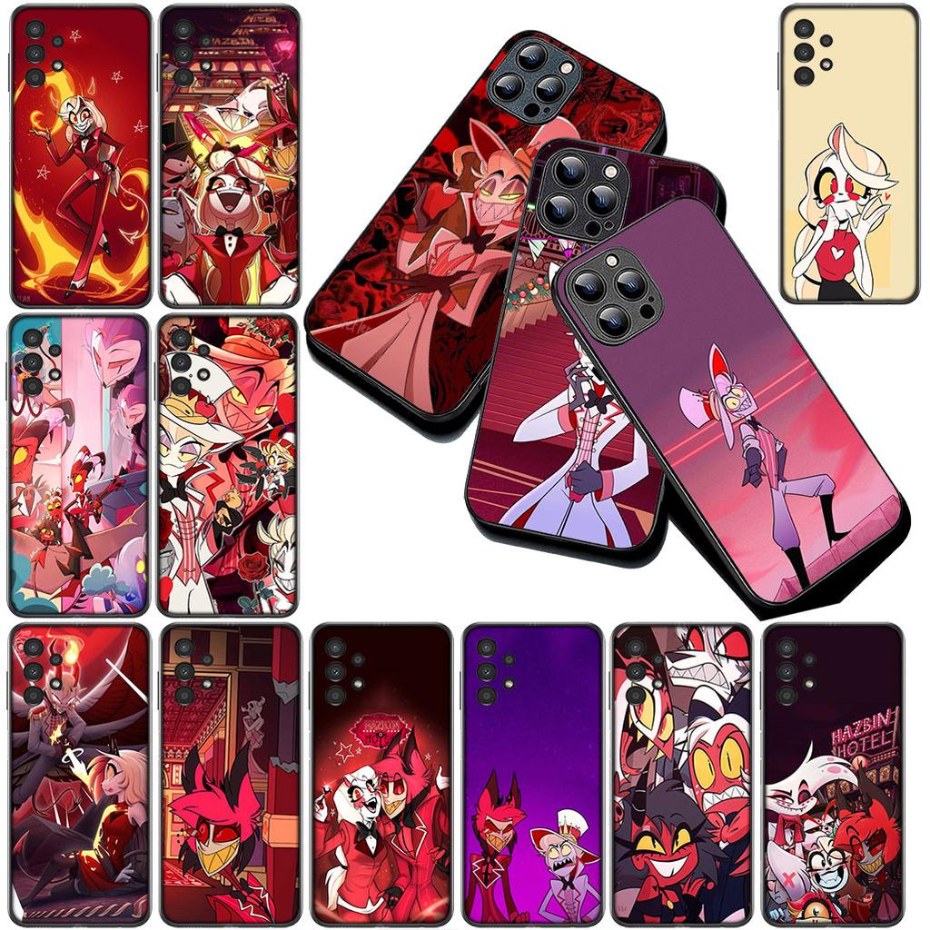 for Samsung Galaxy S10 S8 S9 Plus A33 A34 A31 70 A71 A72 Note 20 9 8 S10E Phone Case Alastor H-Hazbins Charile Hotels Angel Dust