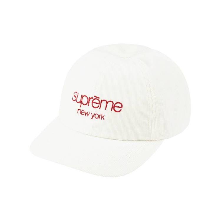 Supreme GORE-TEX Corduroy Classic Logo 6-Panel 'Black White' Men's SUP-FW21-087