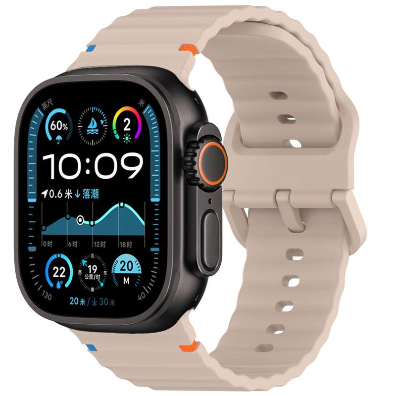 Силиконовый ремешок Для Apple watch Ремешок 44мм 40мм 49мм 46мм 45мм 42мм Спортивный Ремешки Браслеты iWatch серия 11 10 9 8 7 SE ultra2 3