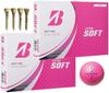 Мяч для гольфа EXTRA SOFT модель 2023 с бонусной дюжиной (2 розовых)